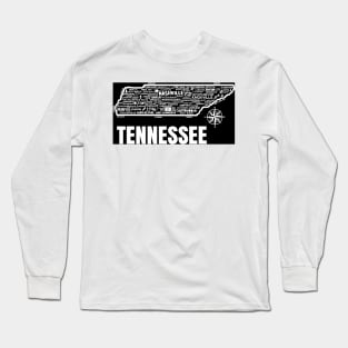 Tennessee Map Long Sleeve T-Shirt